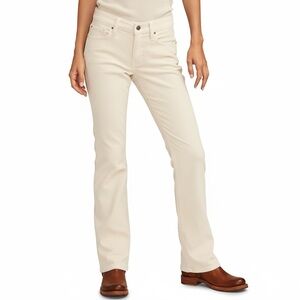 NWT Lucky Brand Mid Rise Corduroy Sweet Boot Pants Cream 8/29